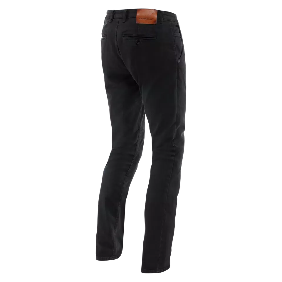 CHINOS - MEN TAPERED MOTORCYCLE PANTS | BLACK | Dainese