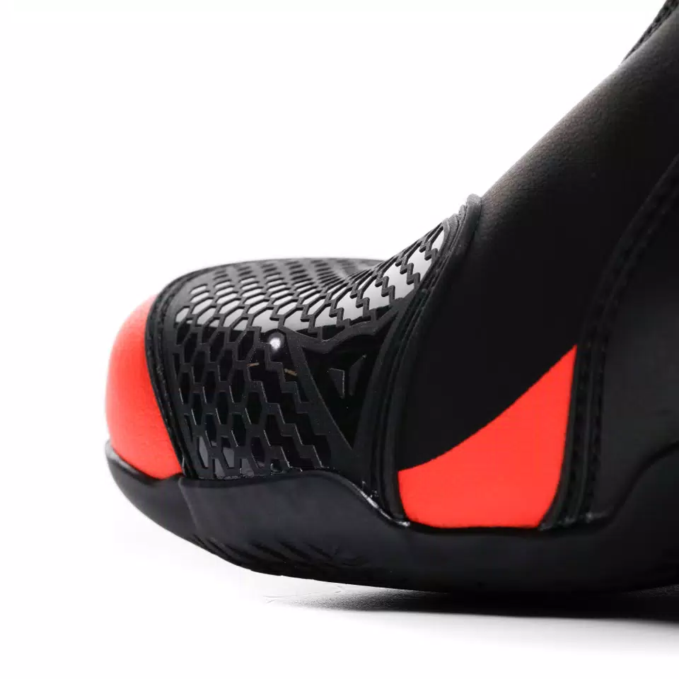 AXIAL 2 - MEN'S MOTORCYCLE RACING BOOTS | BLACK/RED-FLUO
