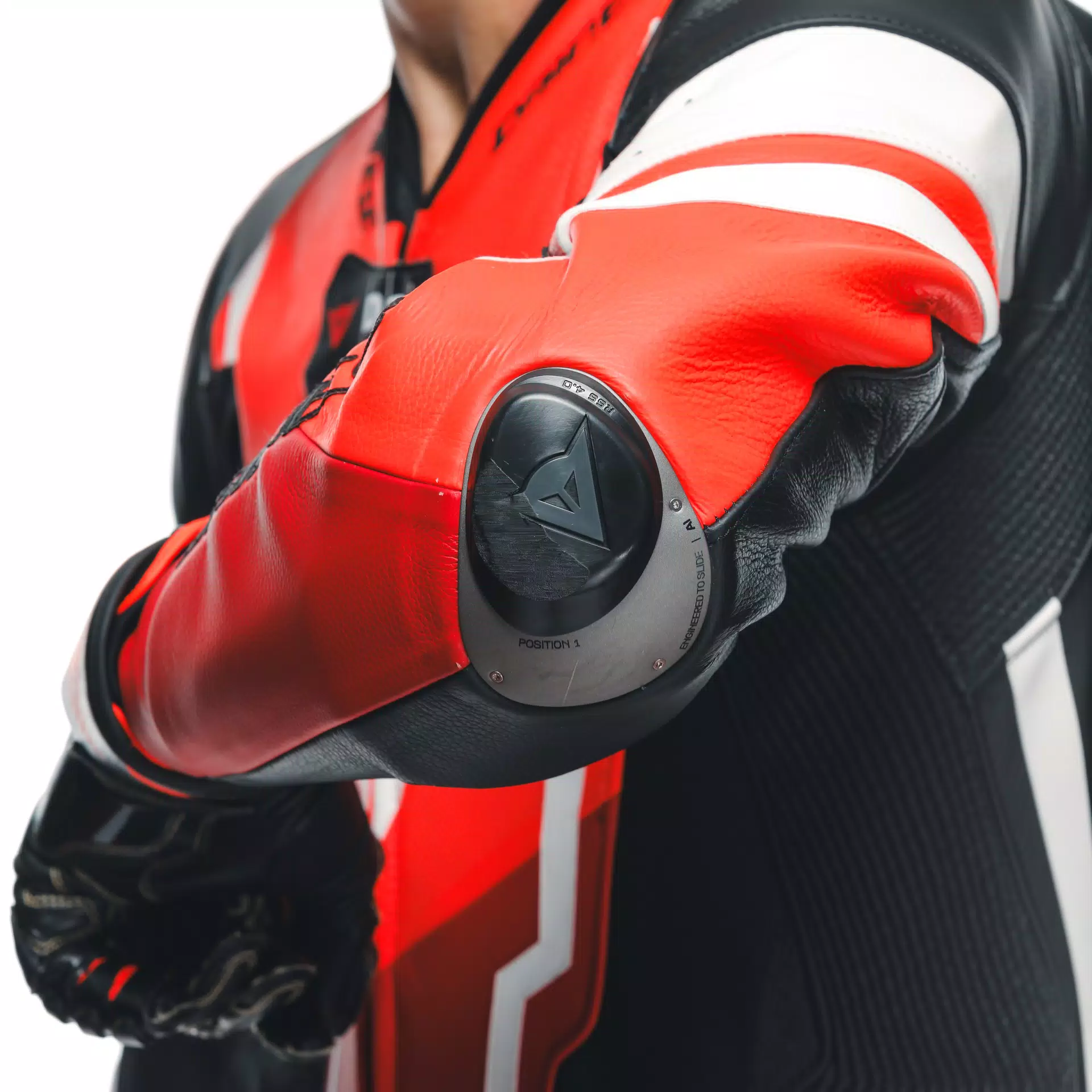 MISANO 3 D-AIR&reg; - MEN'S 1-PIECE MOTORCYCLE PERFORATED LEATHER SUIT WITH AIRBAG