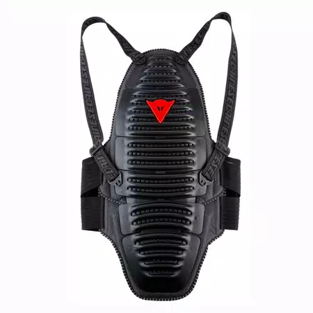 WAVE 1S D1 AIR - MOTORFIETS RUGBESCHERMER MET BANDEN - BLACK - 1