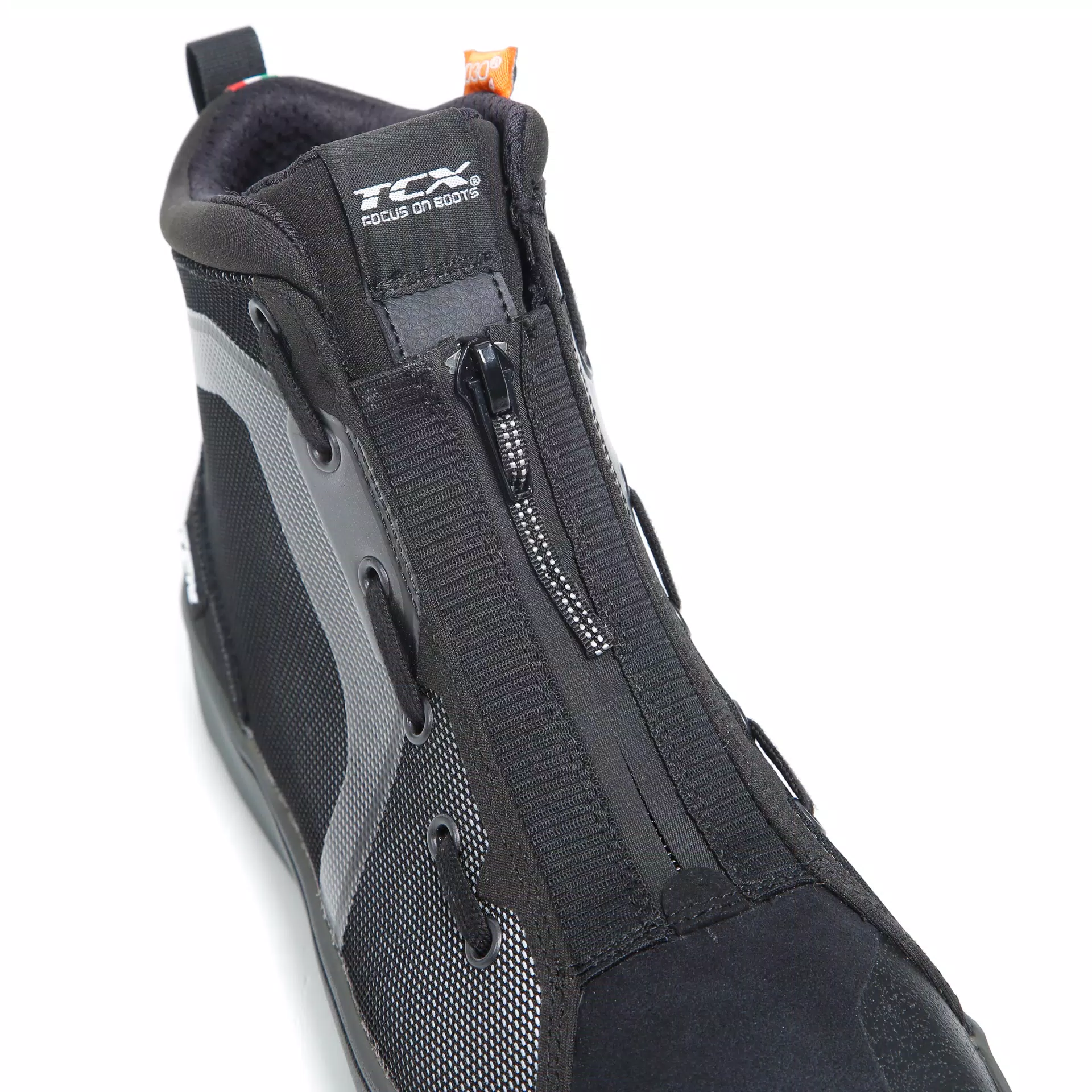 IKASU WP MEN'S WATERPROOF MOTORCYCLE SHOES - BLACK/REFLEX 