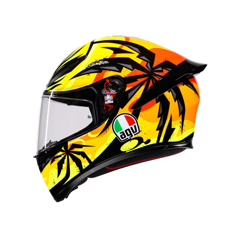 K1 S TROPICRUSH BLACK/ORANGE - MOTORBIKE FULL FACE HELMET DOT (E2206) -  - 4