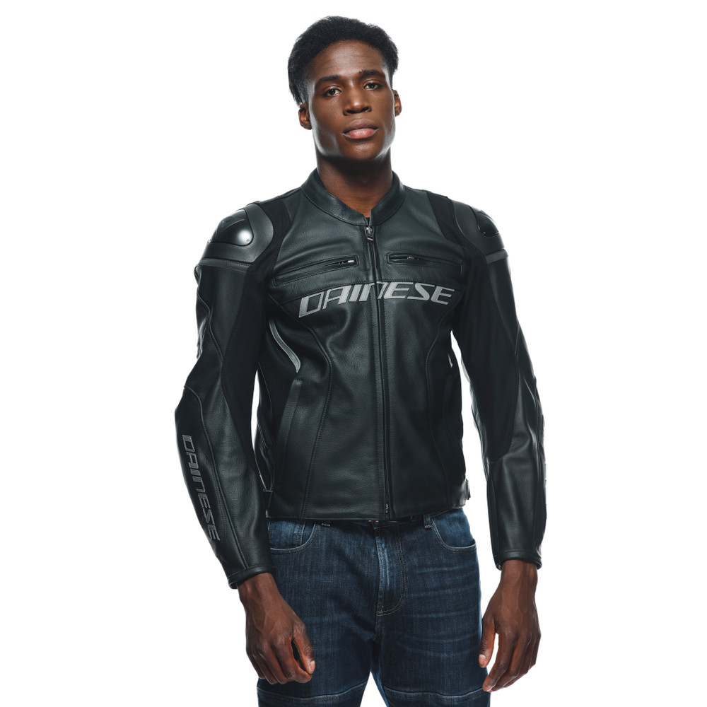 racing-4-leather-jacket-black-black image number 4