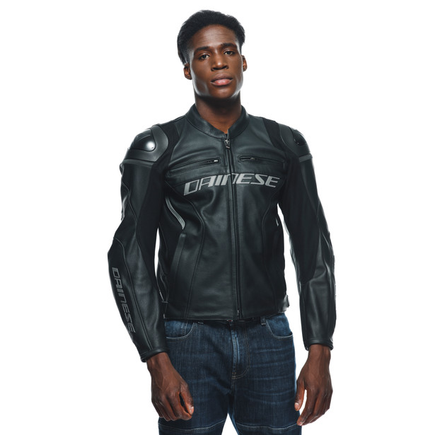 racing-4-giacca-moto-in-pelle-uomo-black-black image number 4