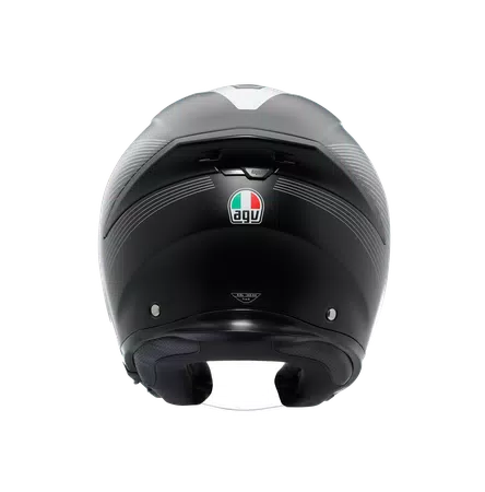 K5 JET EVO CONTROL MATT BLACK/WHITE - MOTORRAD JET-HELM E2206 -  - 5