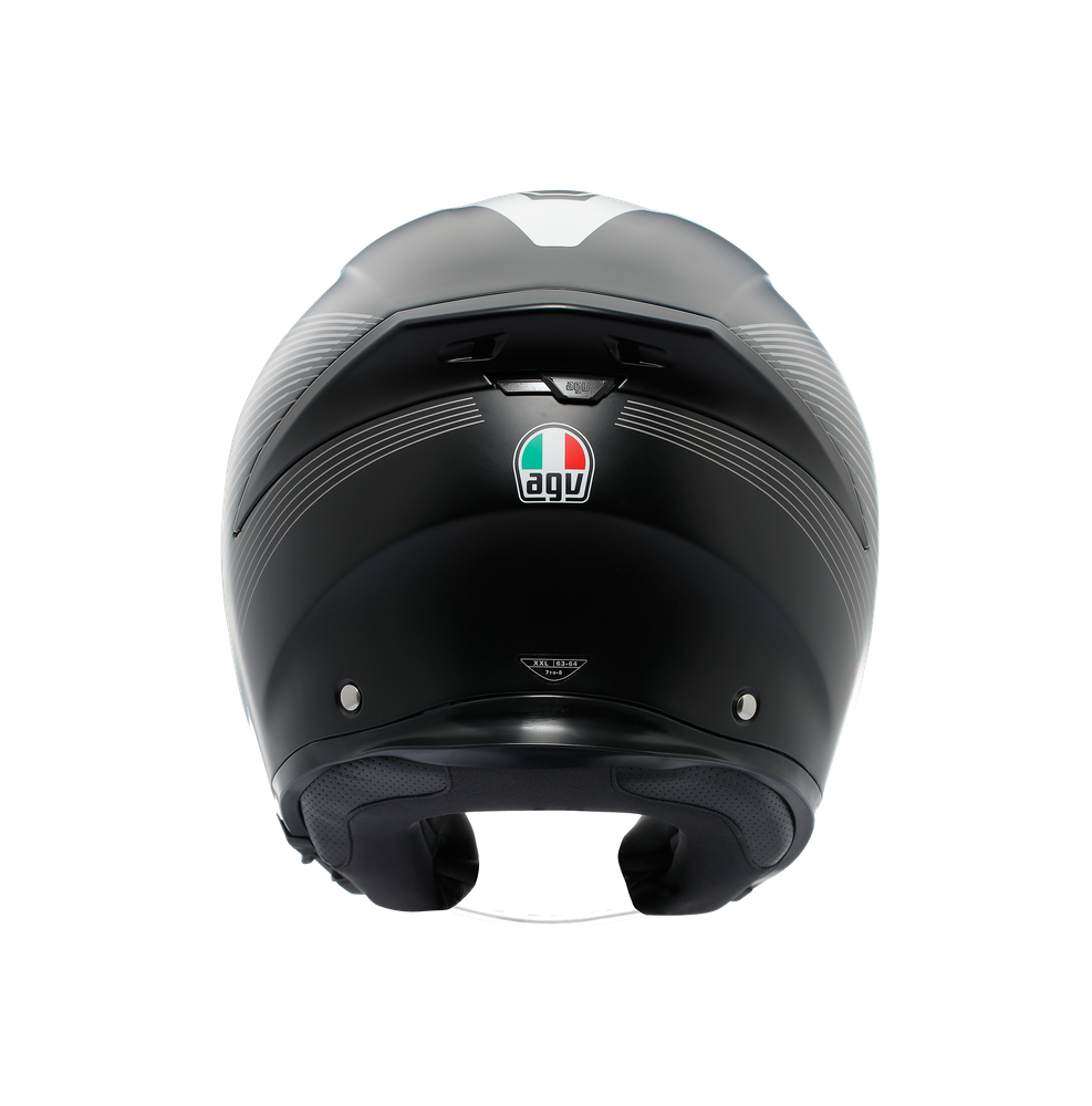 k5-jet-evo-control-matt-black-white-motorbike-open-face-helmet-e2206 image number 4