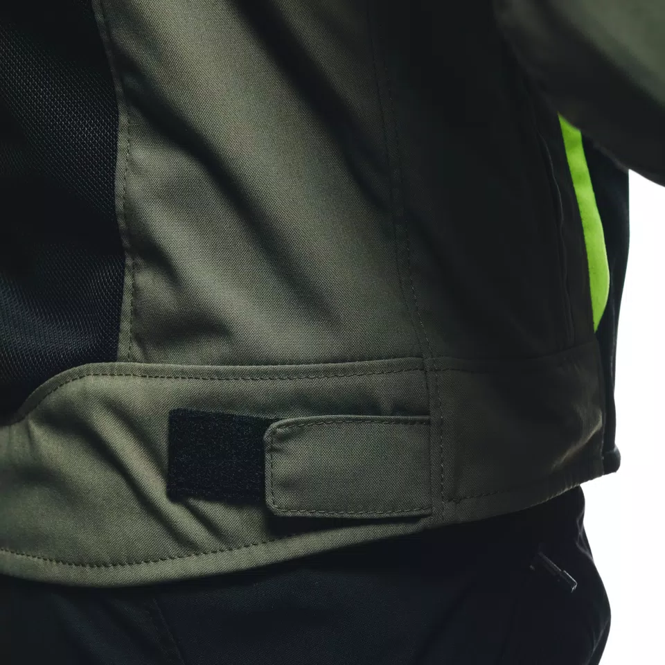 AIR FRAME 3 TEX - MEN'S SUMMER MOTORCYCLE JACKET IN FABRIC - ARMY GREEN/BLACK/FLUO YELLOW - 7