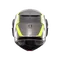 STREETMODULAR RESIA MATT GREY/BLACK/YEL FLUO - MOTORBIKE FLIP UP HELMET E2206