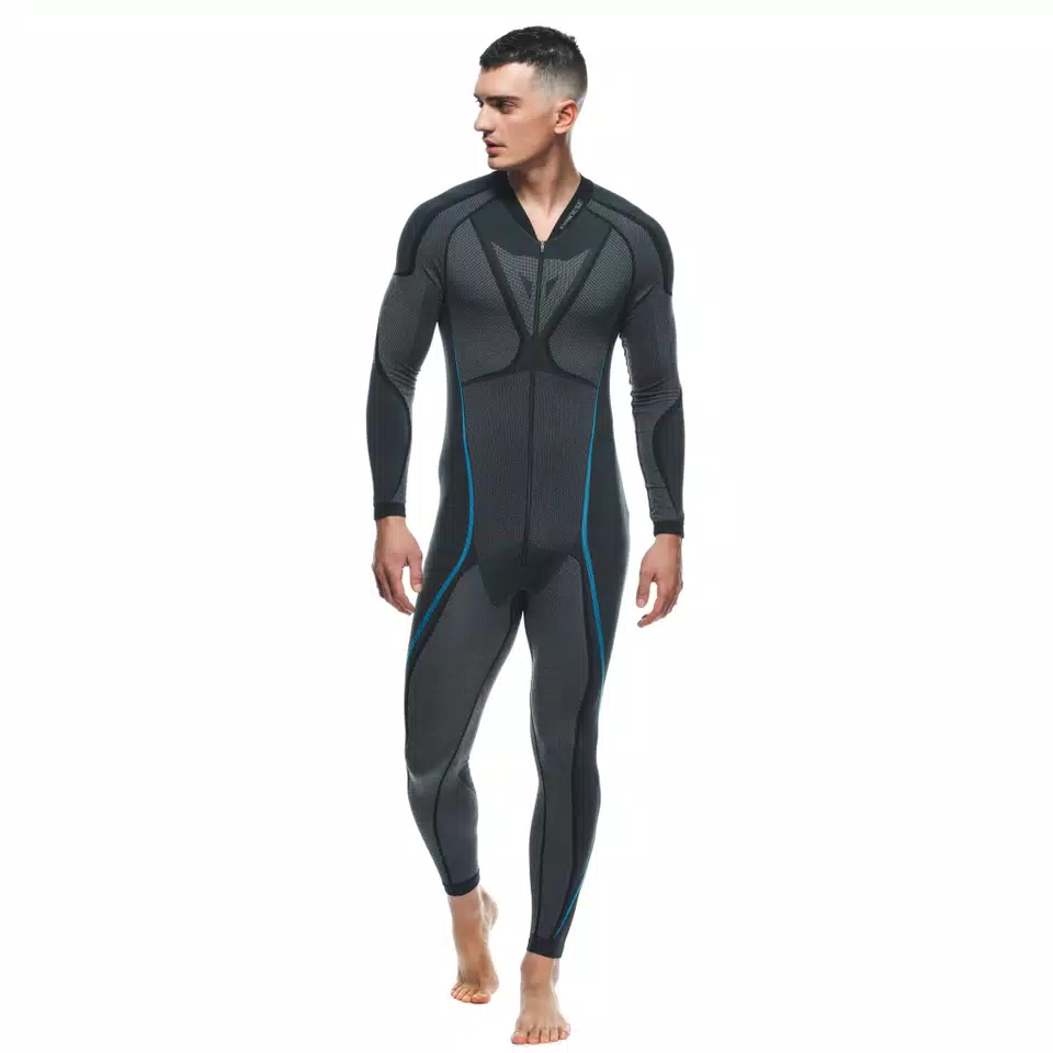 MEN'S MOTORCYCLE TECHNICAL UNDERSUIT - BLACK/BLUE - 6