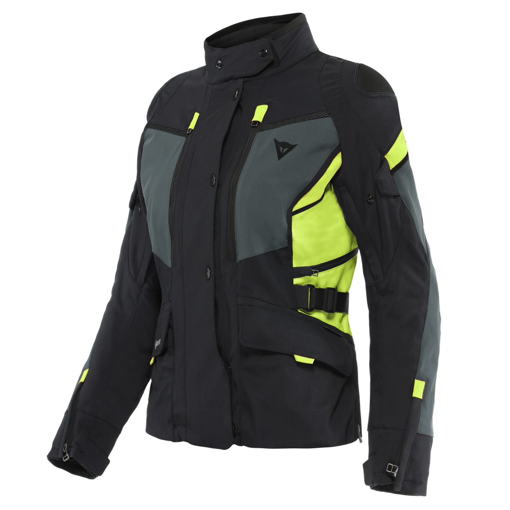 carve-master-3-gore-tex-giacca-moto-impermeabile-donna-black-ebony-fluo-yellow image number 0