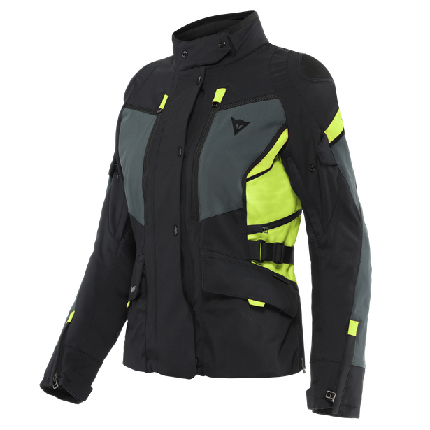 carve-master-3-gore-tex-giacca-moto-impermeabile-donna-black-ebony-fluo-yellow image number 0