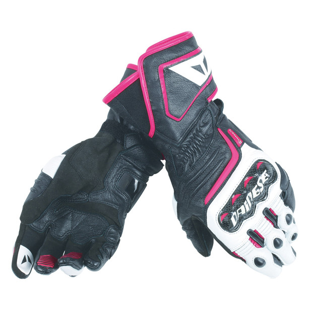 carbon-d1-long-lady-gloves-black-white-fuchsia image number 0
