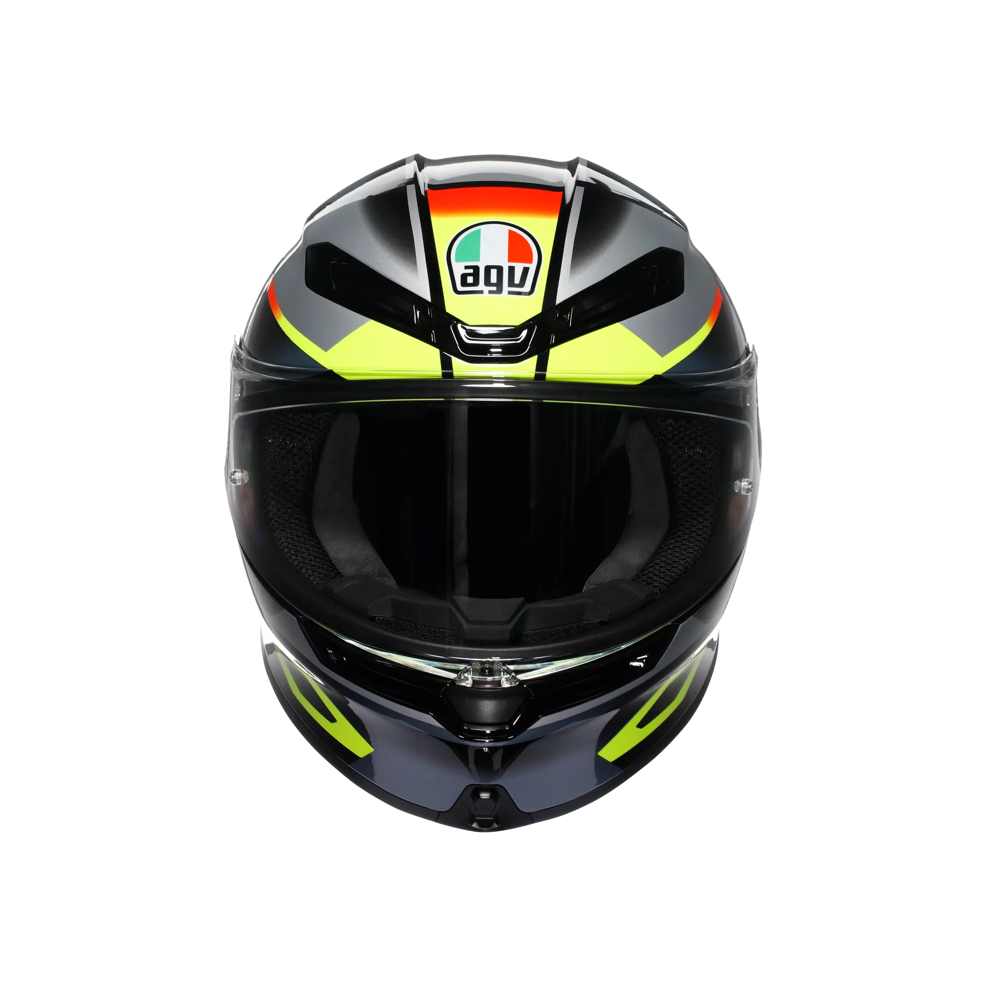 K6 S ERAZER BLACK/RED/YELLOW FLUO - MOTORBIKE FULL FACE HELMET DOT (E2206)