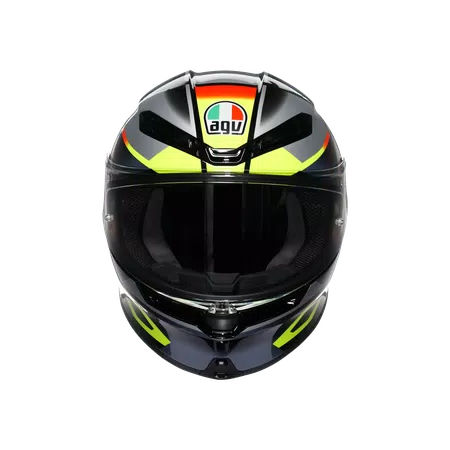 K6 S ERAZER BLACK/RED/YELLOW FLUO - MOTORBIKE FULL FACE HELMET DOT (E2206) -  - 2