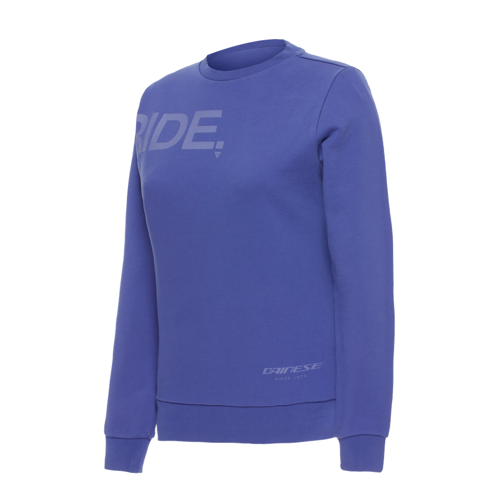 ride-respect-felpa-100-cotone-donna-oriental-blue image number 0