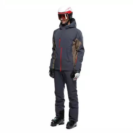 ETRA AEROSENSE-DRY - MEN'S SKI JACKET - BLUE NIGHT/BUNGEE BROWN - 4
