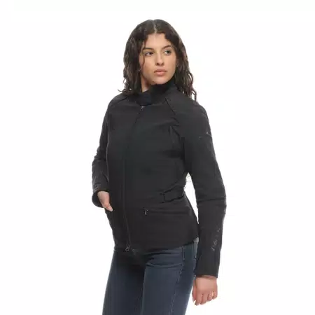 ARYA LADY TEX - WOMEN'S MOTORCYCLE JACKET IN FABRIC - BLACK/BLACK/BLACK - 5