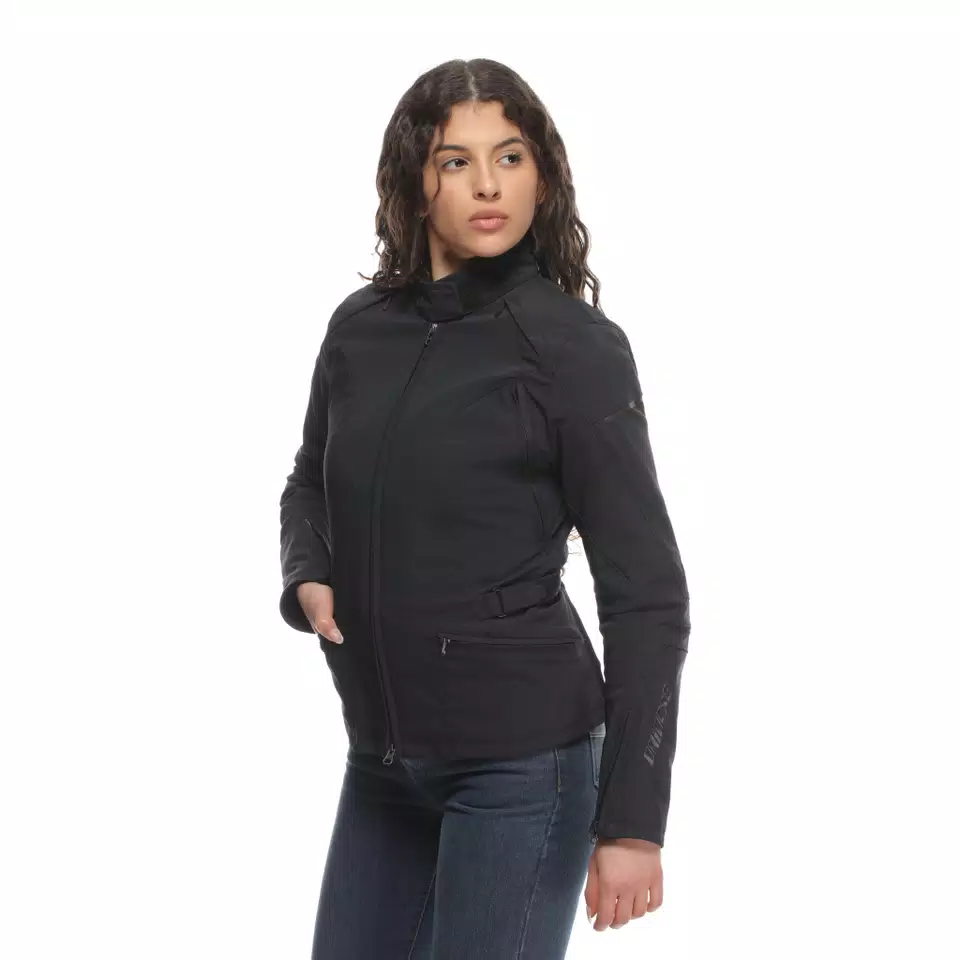 ARYA LADY TEX - WOMEN'S MOTORCYCLE JACKET IN FABRIC - BLACK/BLACK/BLACK - 5