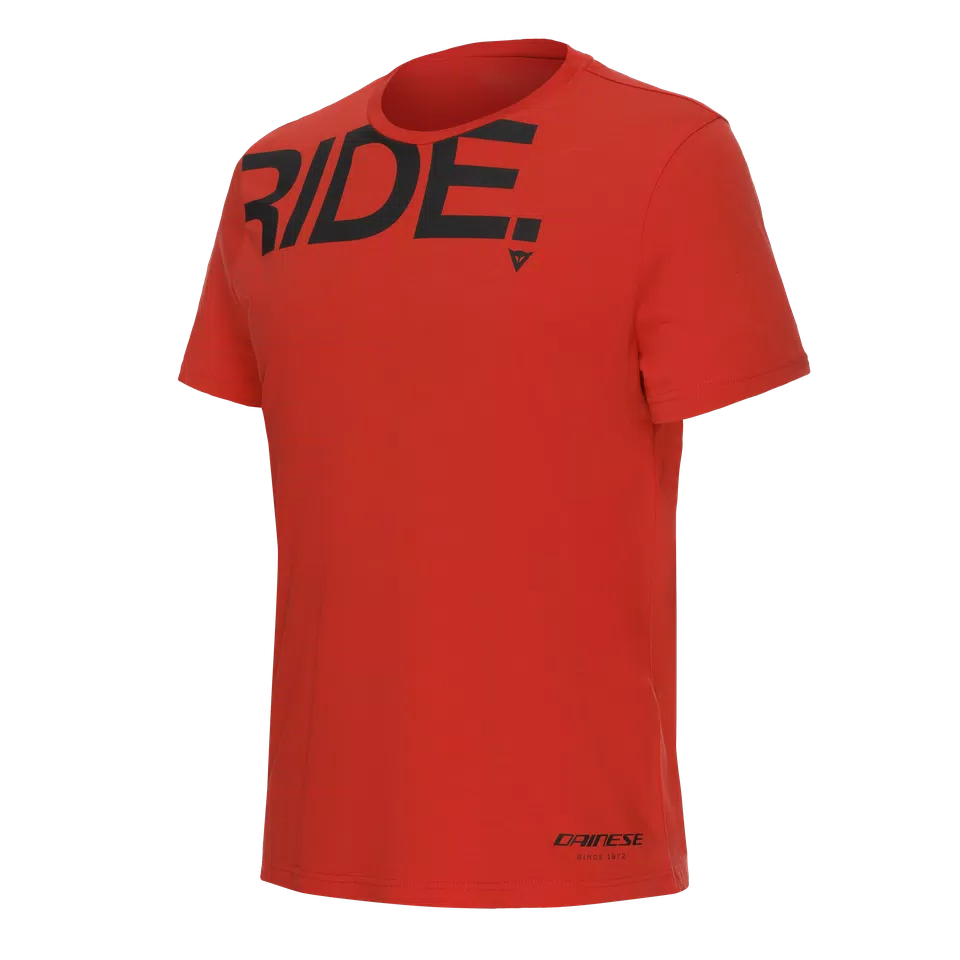 RIDE RESPECT - MEN'S CREWNECK T-SHIRT - RACING-RED - 1
