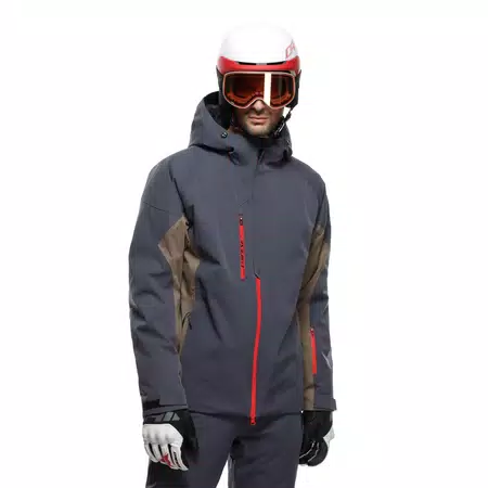 ETRA AEROSENSE-DRY - MEN'S SKI JACKET - BLUE NIGHT/BUNGEE BROWN - 5