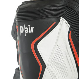 MISANO 2 LADY D-AIR® PERF. 1PC SUIT BLACK/WHITE/FLUO-RED- D-air