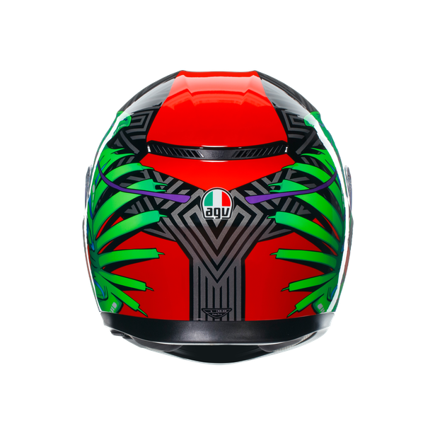 k3-kamaleon-black-red-green-casco-moto-integrale-e2206 image number 4