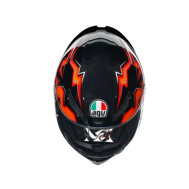 k1-s-kripton-black-orange-motorbike-full-face-helmet-e2206 image number 6