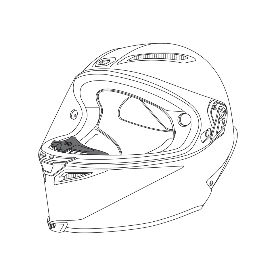 NOSE GUARD PISTA GP RR/PISTA GP R/CORSA R -  - 1