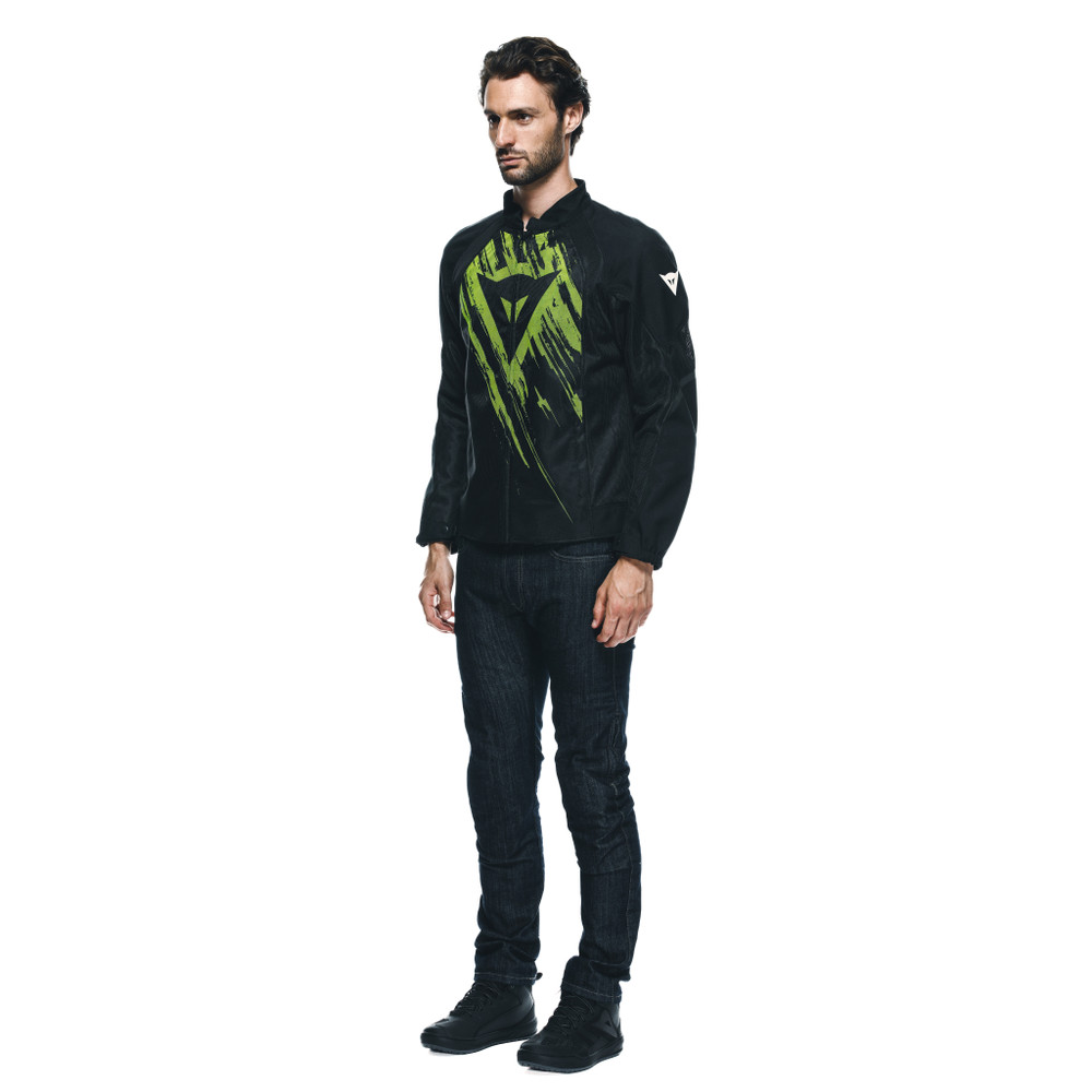 herosphere-air-blouson-moto-estival-homme-black-fluo-yellow-tarmac image number 3