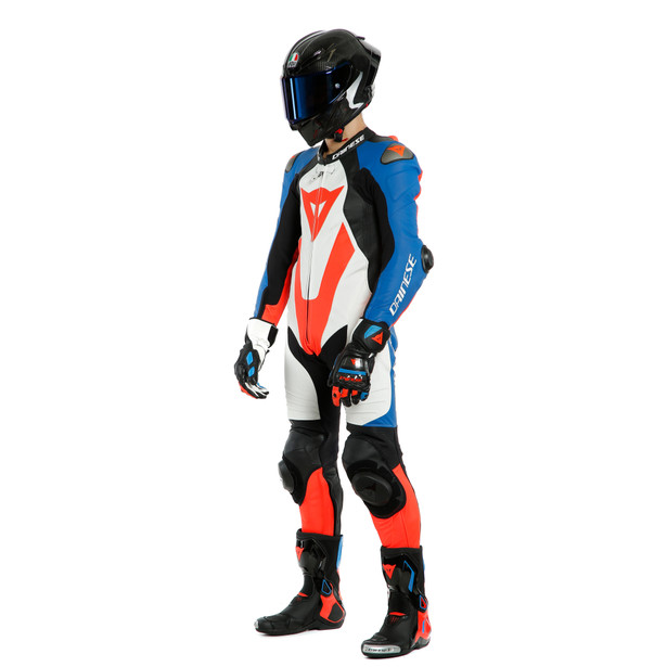 laguna-seca-5-1pc-leather-suit-perf-white-light-blue-black-fluo-red image number 8