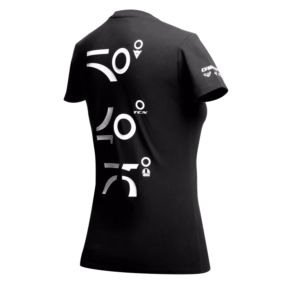 50 ANNIVERSARIO T SHIRT DONNA BLACK Dainese