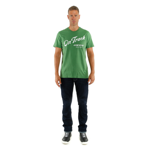 paddock-track-t-shirt-green-white image number 2