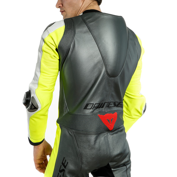 adria-1pc-leather-suit-perf-white-fluo-yellow-anthracite image number 5