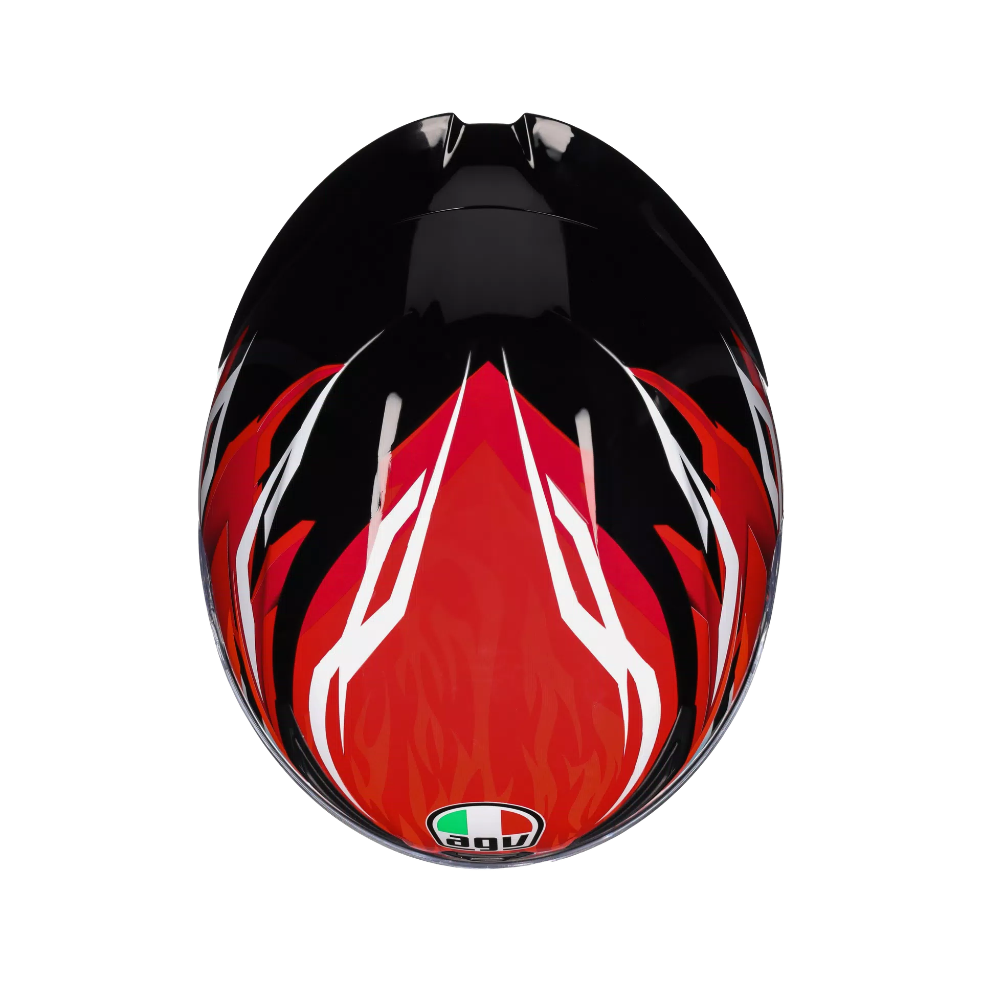 K1 S LION BLACK/RED/WHITE - MOTORBIKE FULL FACE HELMET DOT (E2206)