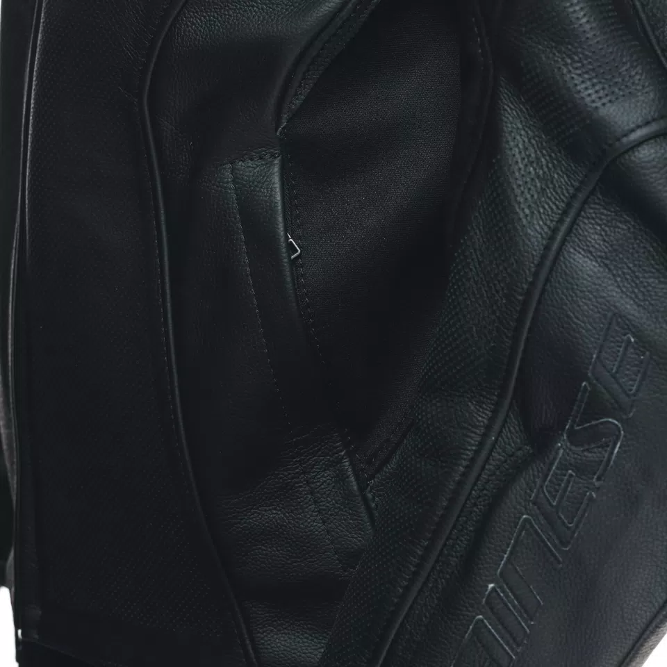 RACING 4 LEATHER JACKET PERF. - BLACK/BLACK/BLACK - 11
