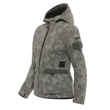 CENTRALE ABSØLUTESHELL™ PRO - DAMES WATERDICHTE MOTORFIETSJAS - LONDON FOG CAMO DOTS - 1