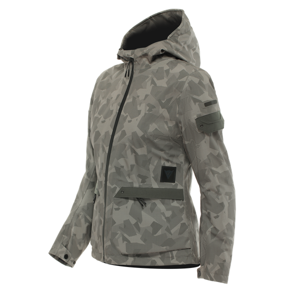 centrale-abs-luteshell-pro-giacca-moto-impermeabile-donna-london-fog-camo-dots image number 0