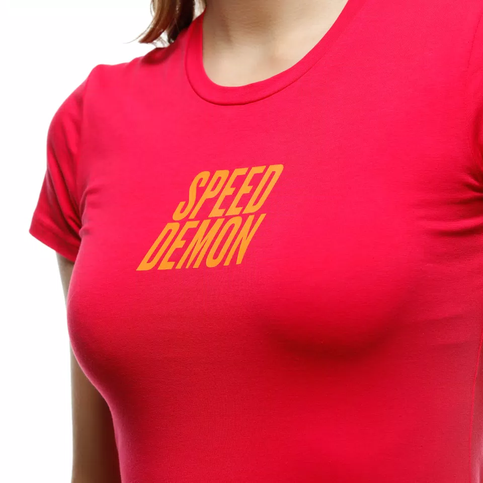 SPEED DEMON VELOCE - WOMEN'S T-SHIRT - BRIGHT ROSE - 8