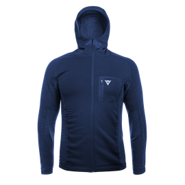 AWA MID HOODED FULL ZIP MAN BLACK-IRIS- Unterwäsche