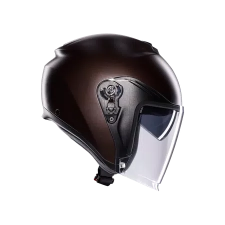 IRIDES MONO MATT PREGIATO BRONZE - MOTORBIKE OPEN FACE HELMET E2206 -  - 3