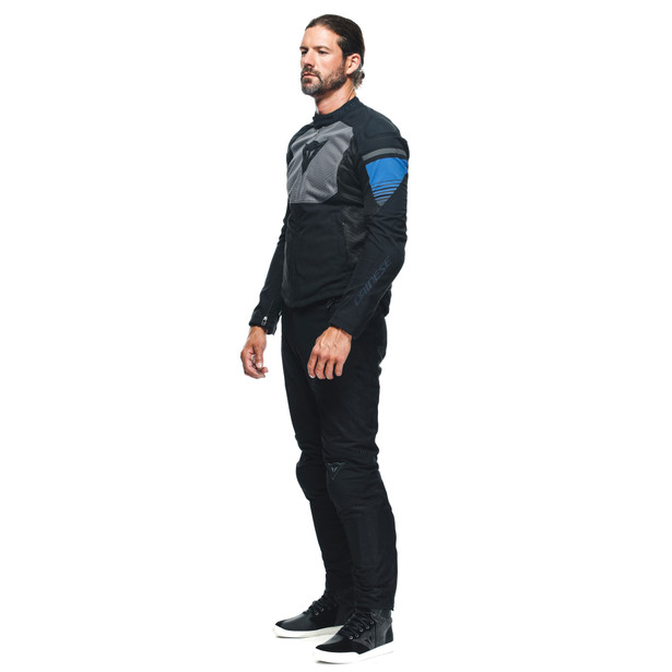 air-fast-tex-giacca-moto-estiva-in-tessuto-uomo-black-gray-racing-blue image number 3