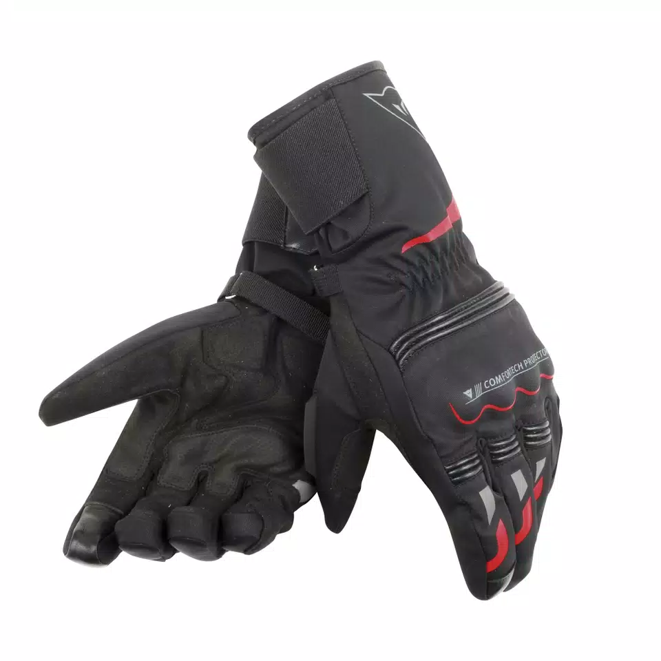 TEMPEST UNISEX D-DRY® LONG GLOVES - BLACK/RED - 1
