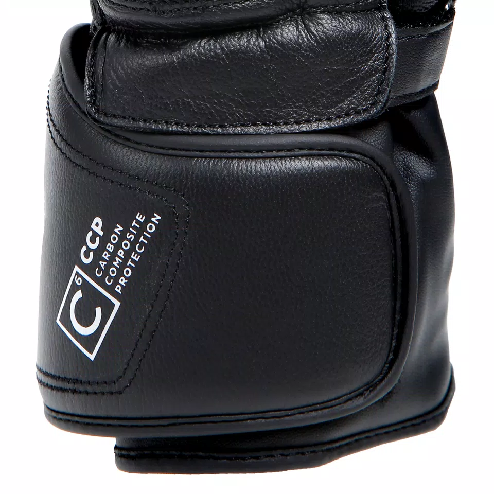 DRUID 4 - MEN'S MOTORCYCLE LEATHER GLOVES - BLACK/LAVA-RED/WHITE - 13