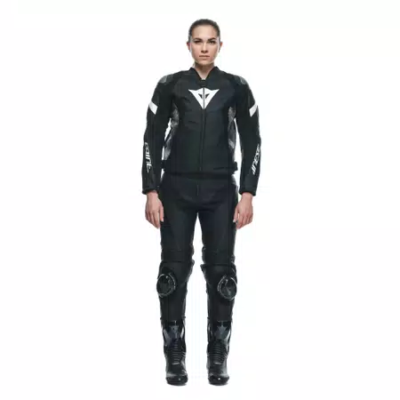 DELTA 4 - WOMEN'S MOTORCYCLE LEATHER PANTS - BLACK/BLACK - 3