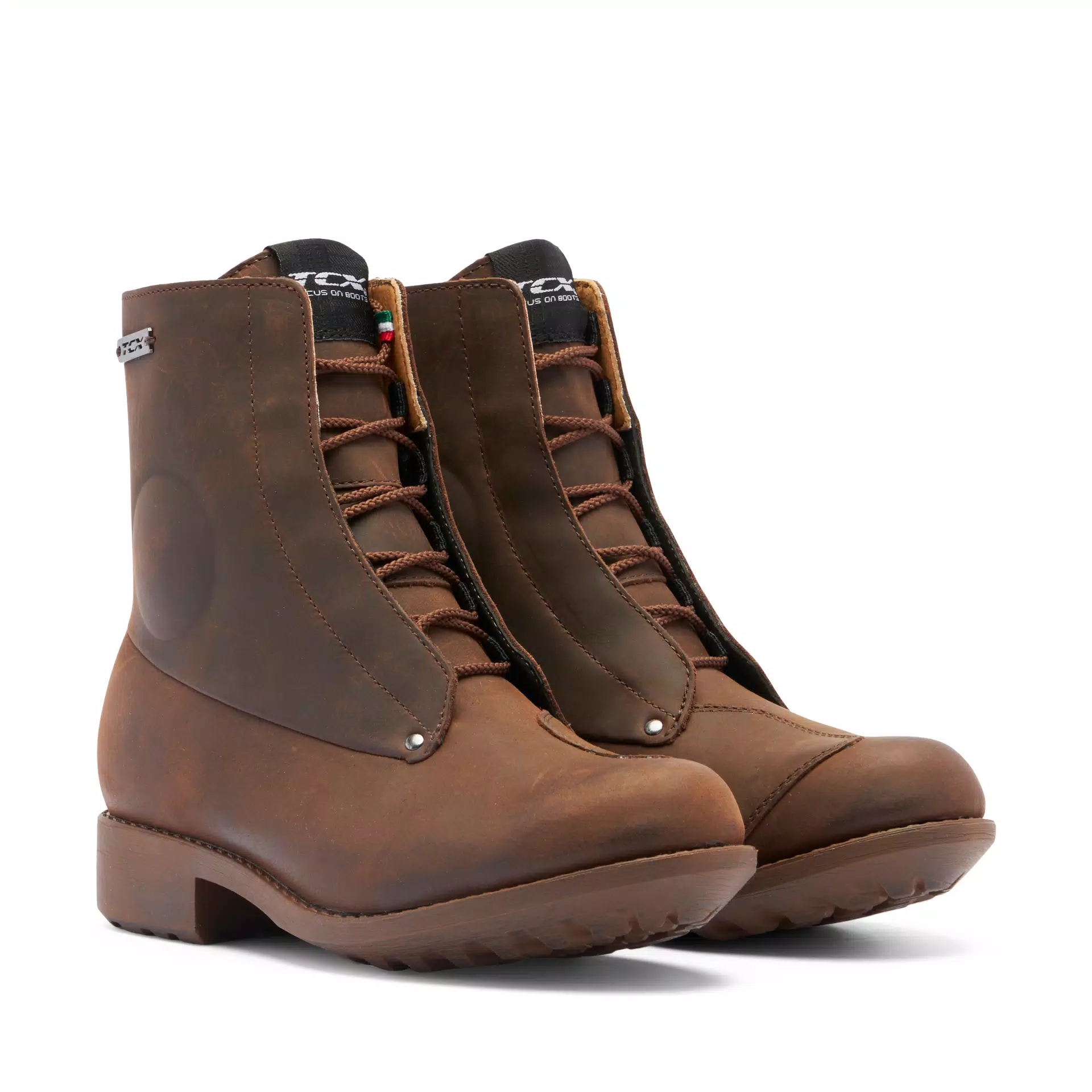 BLEND 2 WP WATERPROOF MOTORCYCLE BOOTIES WOMEN - BROWN