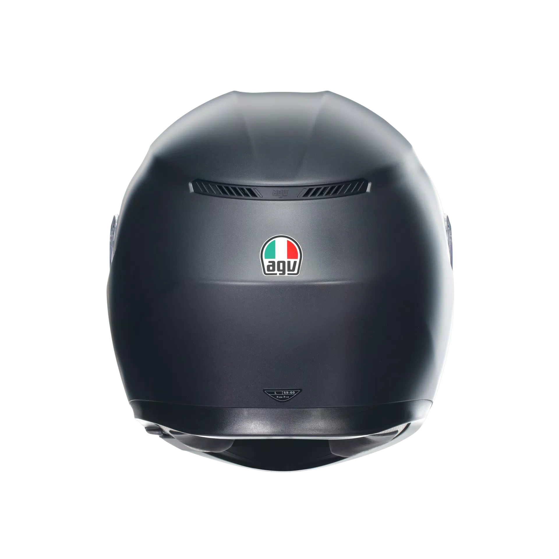 K3 MATT BLACK - MOTORBIKE FULL FACE HELMET E2206