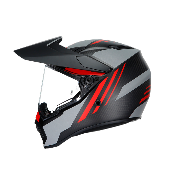 ax9-refractive-adv-matt-carbon-red-motorbike-full-face-helmet-e2205 image number 3