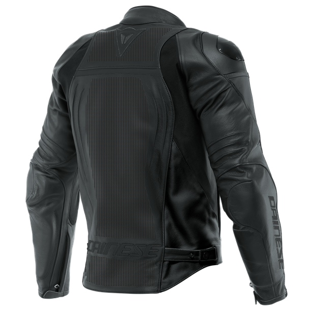 racing-4-leather-jacket-perf-black-black-black image number 1
