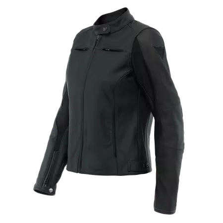 RAZON 2 - DAMES MOTORFIETS LEREN JAS - BLACK - 1
