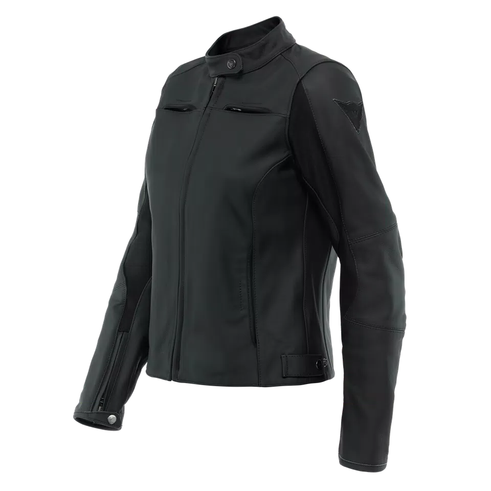 RAZON 2 CHAQUETA DE CUERO MOTO MUJER - BLACK - 1